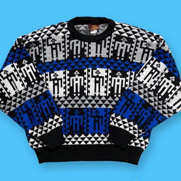 Vintage 1980s Jordache Dancing Stickman Sweater - Picture 7 of 7